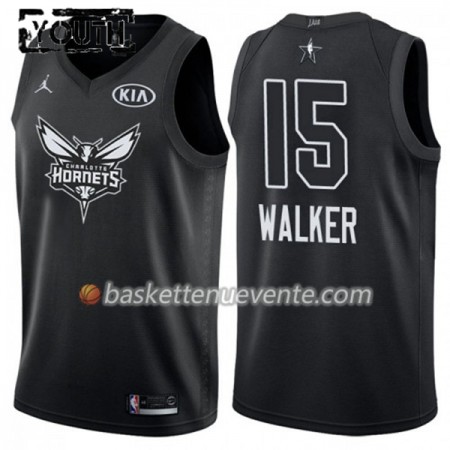 Maillot Basket Charlotte Hornet Kemba Walker 15 2018 All-Star Jordan Brand Noir Swingman - Enfant